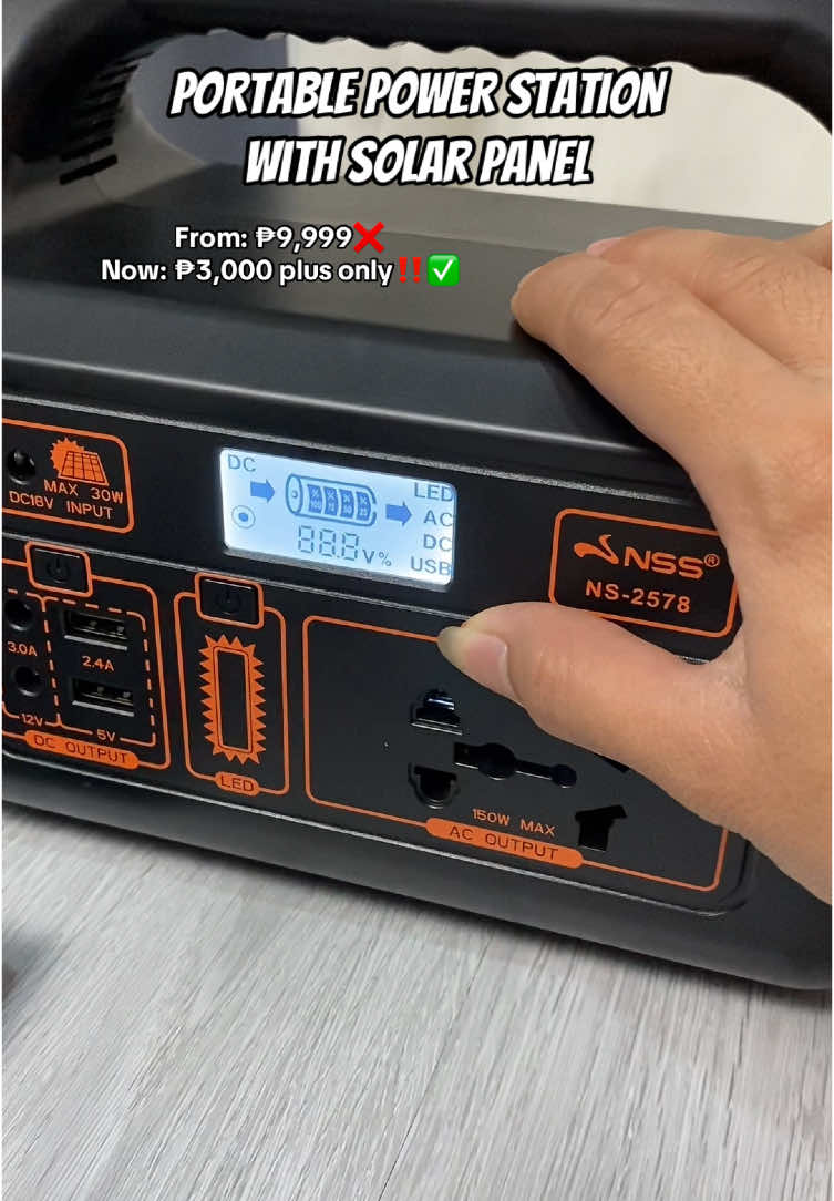 May mini generator kana for only 3000 plus lang!!😎 #powerstation #portablepowerstation #generator #solargenerator 