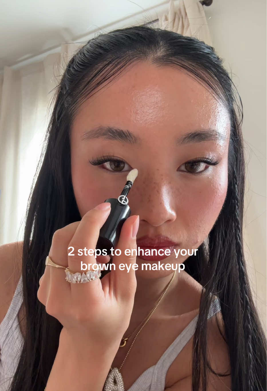 my fav way to enhance my eye makeup🙂‍↕️ #makeup #makeuptutorial #eyemakeup #eyemakeuptutorial 