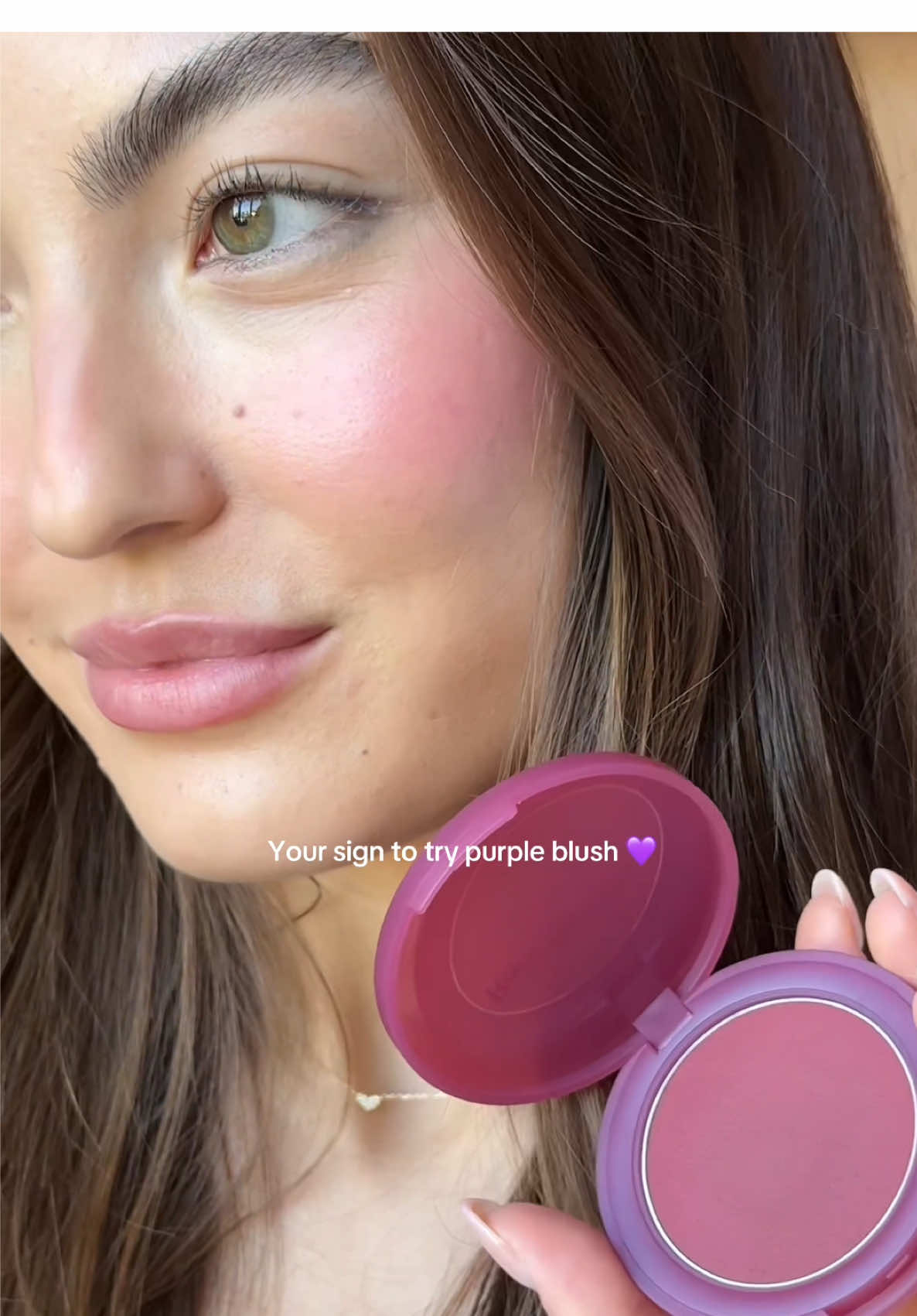 The dreamiest purple blush you've ever seen☁️ NEW Soft Pinch Matte Bouncy Blush in Truth.   Get yours now @sephora, Sephora @Kohl’s, @SPACE NK, and rarebeauty.com   #rarebeauty #softpinchbouncyblush #rarebeautyblush #purpleblush #newatsephora 