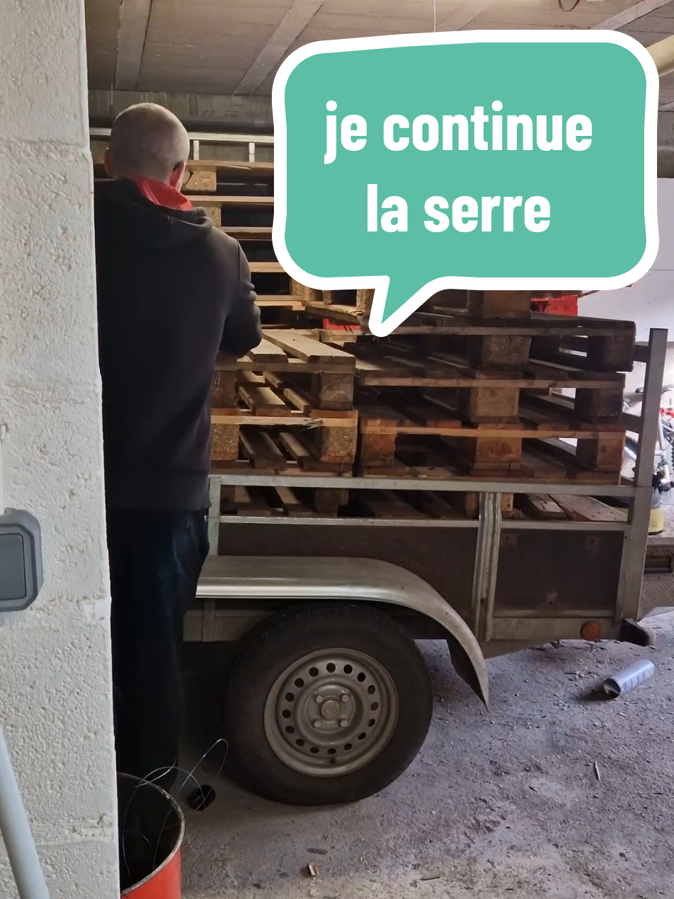 Nouvelle session de démontage de pallette pour continuer la serre.  #serre #palette #woodworking #DIY #bricolage #jardin 