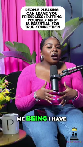PEOPLE PLEASING CAN LEAVE YOU FRIENDLESS; PUTTING YOURSELF FIRST IS ESSENTIAL FOR TRUE CONNECTION ———Episode 7: “HEALING THE HEART: NAVIGATING FRIENDSHIP BREAKUPS” (FULL EPISODE ON YOUTUBE) • • • #PattieJPodcast #BlackVoices #PodcastCommunity #Empowerment #explore #explorepage #podcast #podcasting #reelsinstagram #trending #foryou #fyp #relationships #funny #passdownyourcrown#passdownyourcrownpodcast #pdyc   #empoweringconversations #Love #impactfulconversations #podcastclips #conversationsthatinspire #interview #insightfulconversations#womenempowerment#inspiringconversations #NewYork #fyp #explore #reels #trending #relatable #advice #podcasting #tiktokpodcast#tiktokpods @IAmPattieJ 