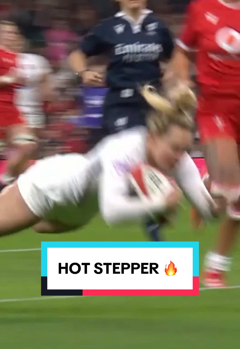 Meg Jones loves a step 😮‍💨 #WALvENG #GuinnessW6N #englandrugby #rugby #redroses 