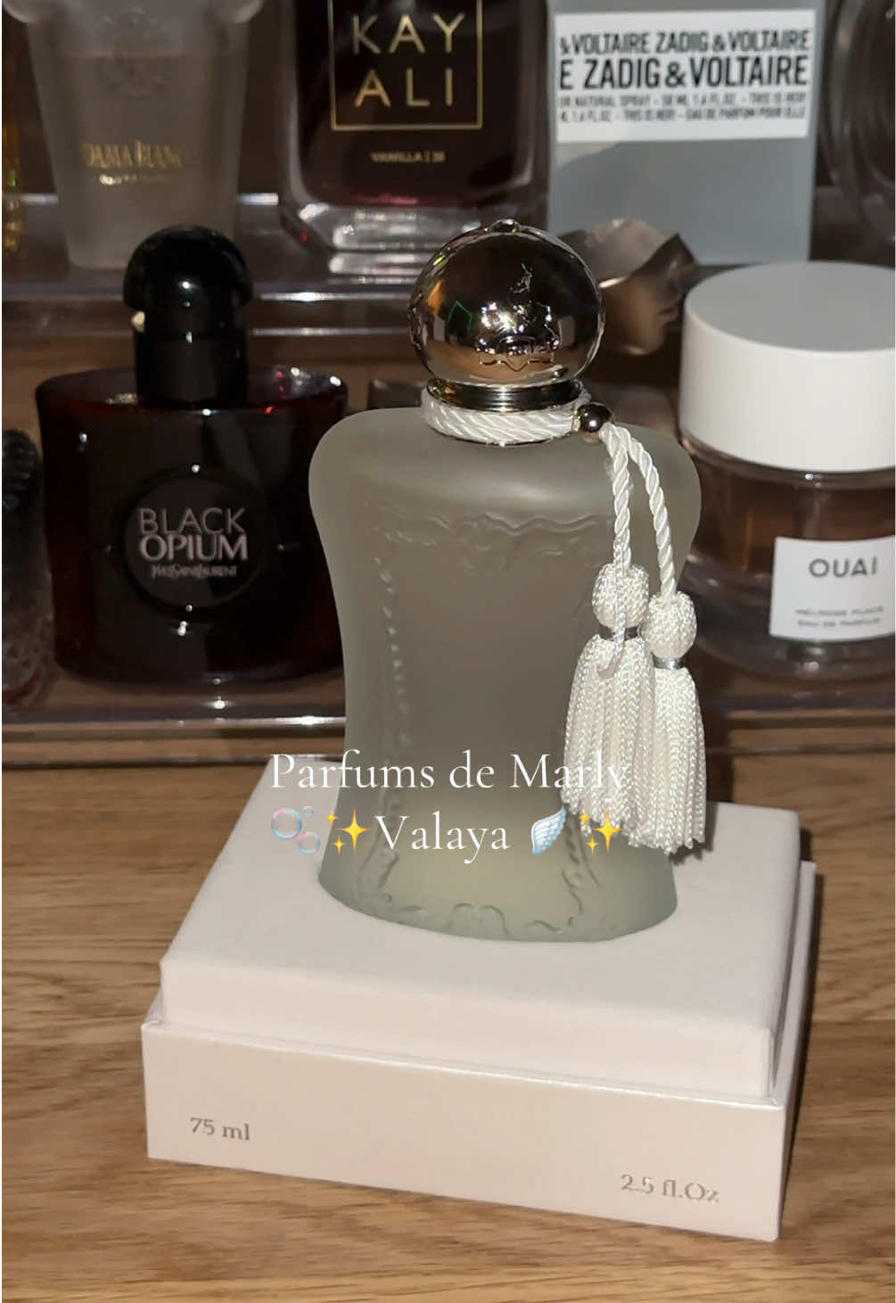 A scent so divine, it speaks for itself. 🤍 Unboxing Valaya—pure elegance in a bottle. #parfumsdemarly #luxuryperfume #parfum #parfumviral #parfumereccomended #parfumtiktok #fragrancetiktok #parfumsdemarly #delinaexclusif #valayaperfume #valaya #fyp
