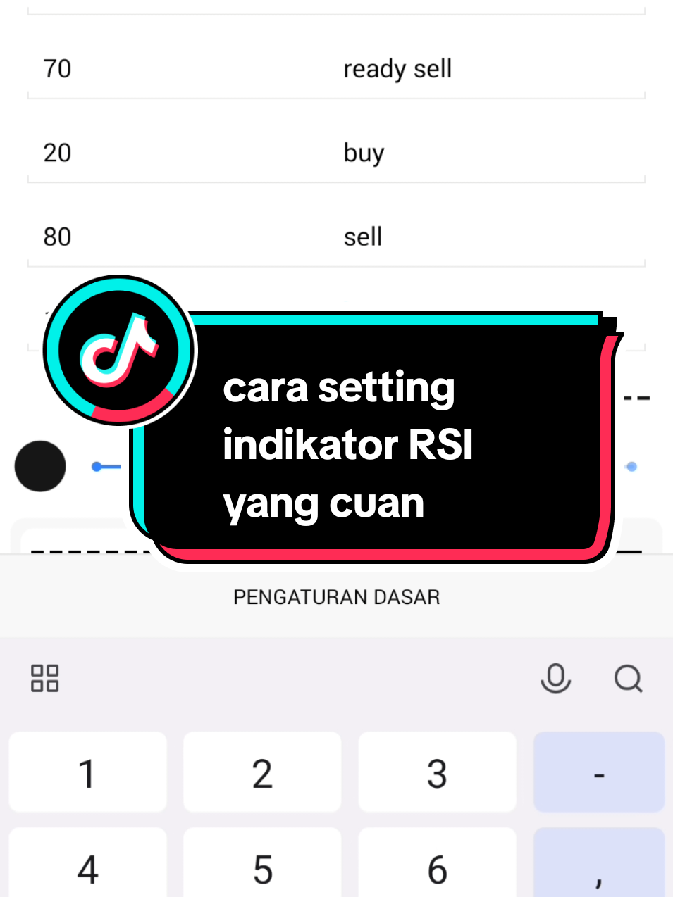 setting indikator RSI 8 #RSI #RSI #SND #SNR #SMC #forex #gold 