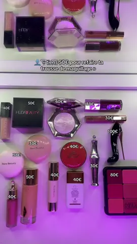 heureusement que j’ai tous eu à 0€ avec mon tuto épinglé sur mon profil 💓 #sephora #makeup #hudabeauty #toofaced #rarebeauty 