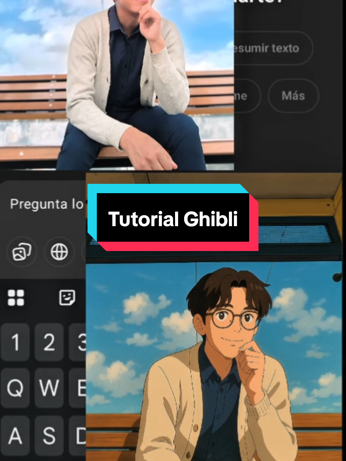 ¿Quieres saber cómo crear las animaciones que están en tendencia? Mira el siguiente tutorial y verás que en estos simples pasos puedes generarlos: 1. Entrar en chat gpt y cargar la fotografía. 2. Escribe un prompt sencillo: convierte la imagen en estilo... 3. Esperas y lo descargas. #ia #tutorial #ghibli #tendencia #photo #vira #fyp #tik #tok  #paratiiiiiiiiiiiiiiiiiiiiiiiiiiiiiii #profenick 