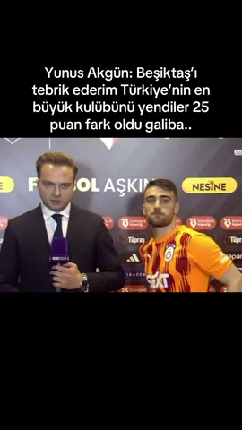 Yunus Akgün: Beşiktaş’ı tebrik ederim Türkiye’nin en büyük kulübünü yendiler 25 puan fark oldu galiba.. #yunusakgün #galatasaray #beşiktaş #gshaber #futbolunkalbi #sporgünlükleri #galatasarayhaberleri 