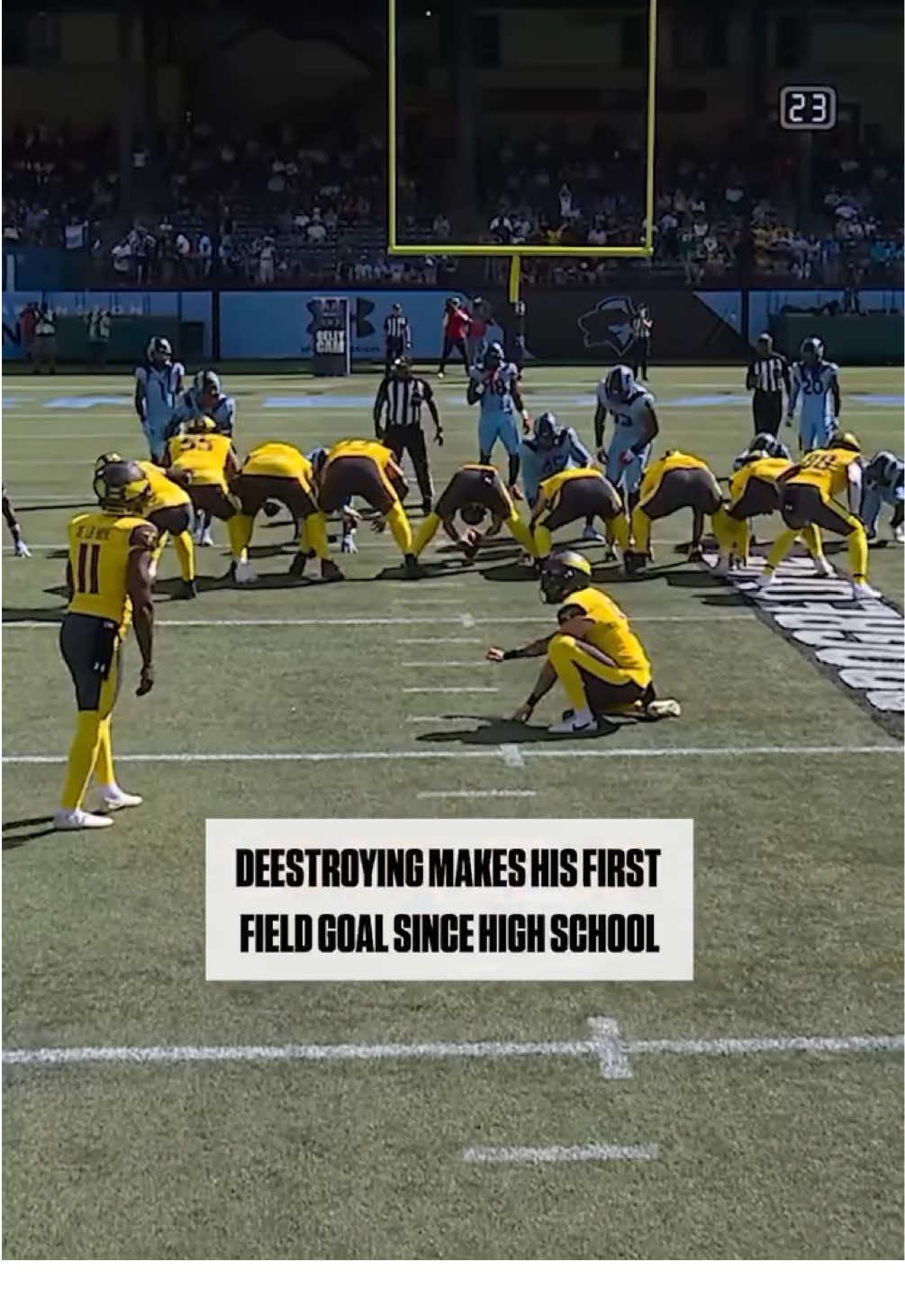 What a moment for @Deestroying 🥹👏 #ufl #football #gameday 