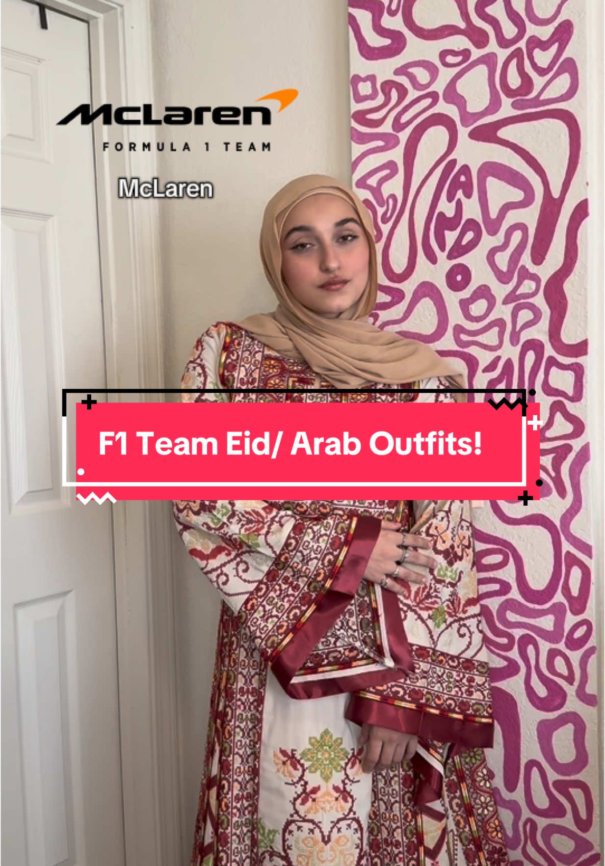 Some Eid fit inspo for all my F1 girlies 🥰 Let me know which one is your favorite!!  Been wanting to make a video like this for a while, but now that we’re in the last day of Ramadan and the Bahrain + Saudi Arabian Grand Prixs are upcoming, it felt like the perfect time. Someone get me in the paddock so I can stunt in my thobes!!! #CapCut #f1 #formula1 #f1tiktok #فورمولا1 #f1contentcreators #f1girlies #japanesegp #eid2025 #mclarenf1 #scuderiaferrari #redbullracing #thobe #f1fashion #hijabifashion #bahraingp #saudiarabiangp 