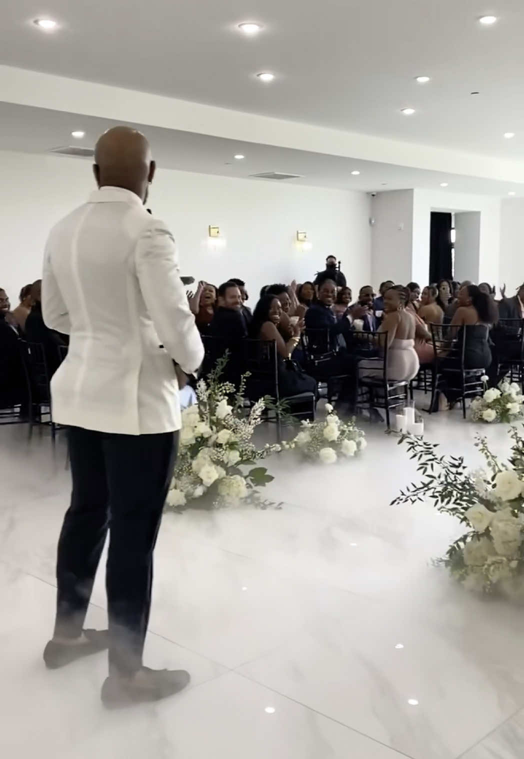 Folks really thought I wasn’t gonna walk out to a wrestling intro as my “Groom Entrance”.  😂🤷🏾‍♂️ #SincerelyShanks #GroomEntrance #WWE #WCW #Wedding #Goldberg #Groom #FYP #ForYourPage #Viral
