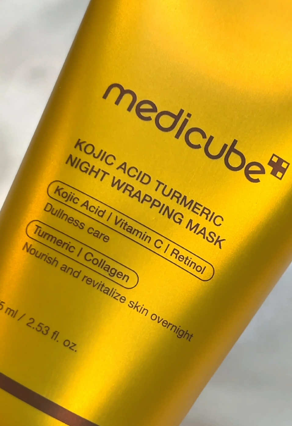 New Medicube Wrapping Mask 💛✨ @medicube   #medicube #kbeauty #koreanskincare #peeloffmask #glowingskin 
