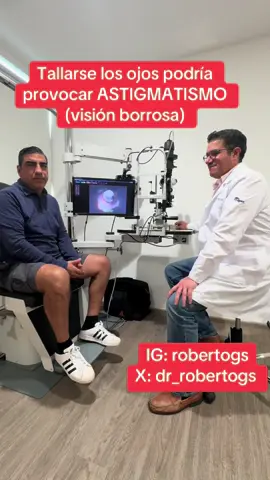 NO te talles los ojos. Ese mal hábito puede degenerar en astigmatismo (visión borrosa) #México #Ojos #Astigmatismo #Salud #Visual #Doctor #Paciente 