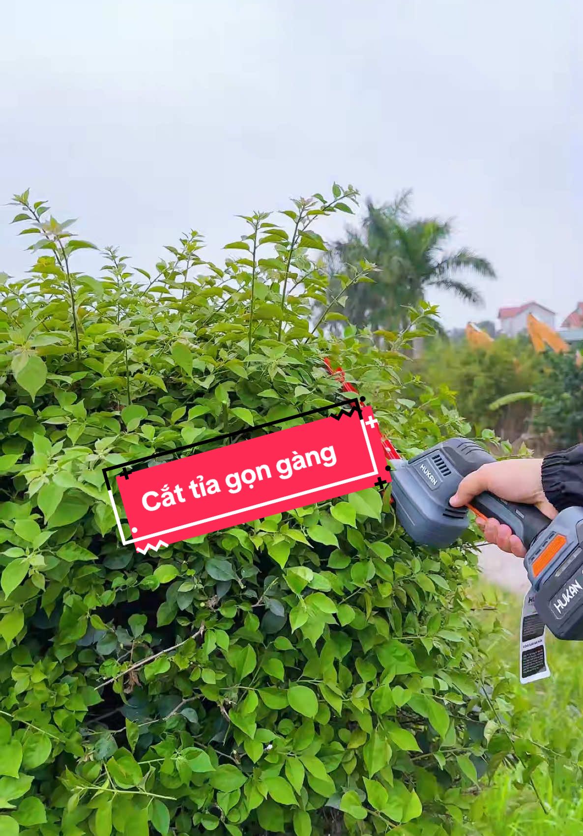 Kéo cắt vườn - tỉa hàng rào GS400 HUKAN sd Pin HM21 nhỏ gọn,tiện lợi #hukan #thienphustore #dungcucamtay #chinhhang #new #kéo #maycat 