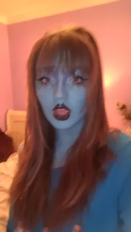 my face feels heavy from the paint it won't wash off help me #fyp #music #facepaint #blue #fantasticmrfox 