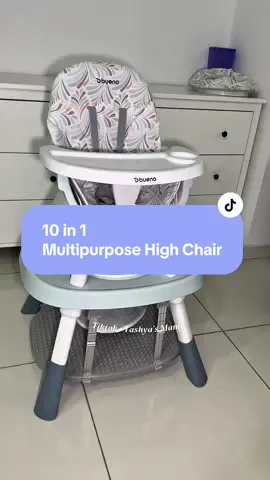Dah beli 10 in 1 highchair ni dah takperlu lagi nak beli asing2 benda lain sbab dah complete 10 in 1 dah 😍 #buenobabymy #bueno10in1highchair #babyhighchair #babyhighchair10in #babychair #babychairmurah #anakstartmakan #persiapananakstartmakan 