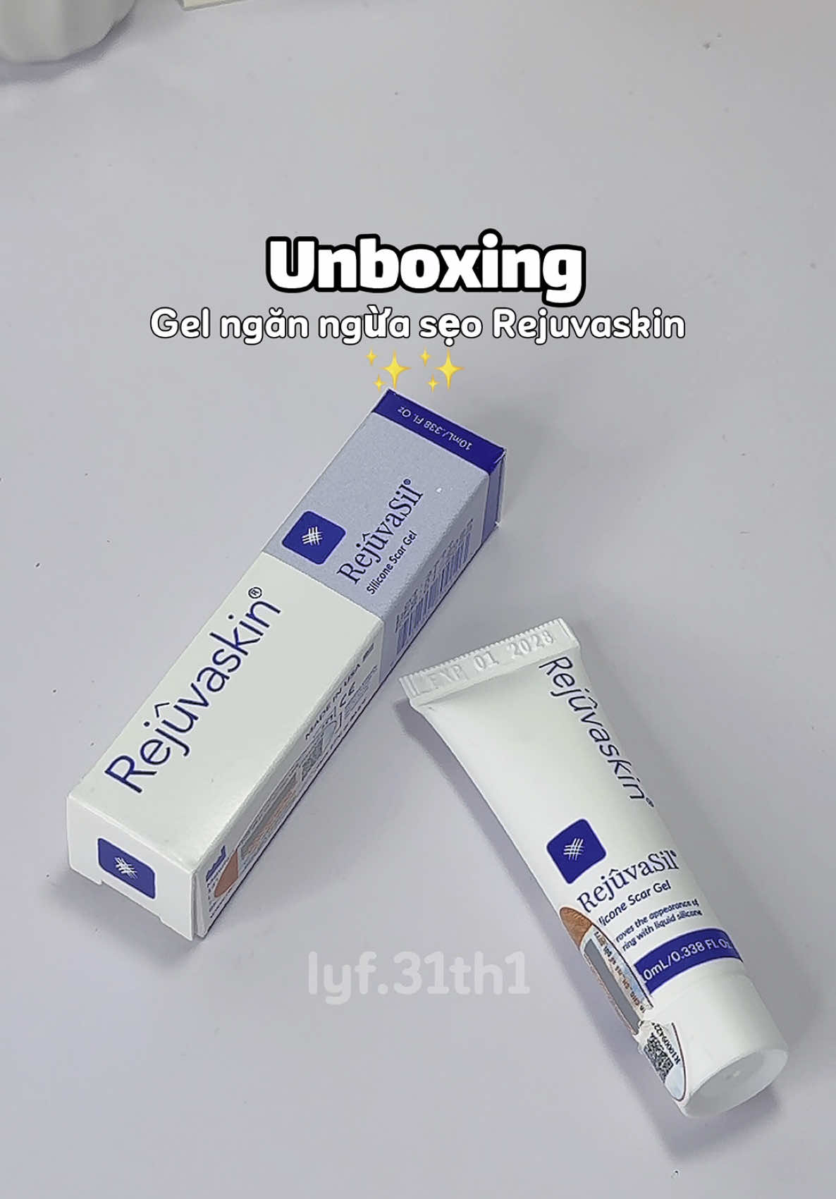Dặn lòng phải thật kiên trì, vì cái sẹo của mình khá to 🥲 #xuhuong #xh #unboxing #unbox #lyf31th1 #geltriseo #rejuvaskin #rejuvaskinvietnam #seoloi 