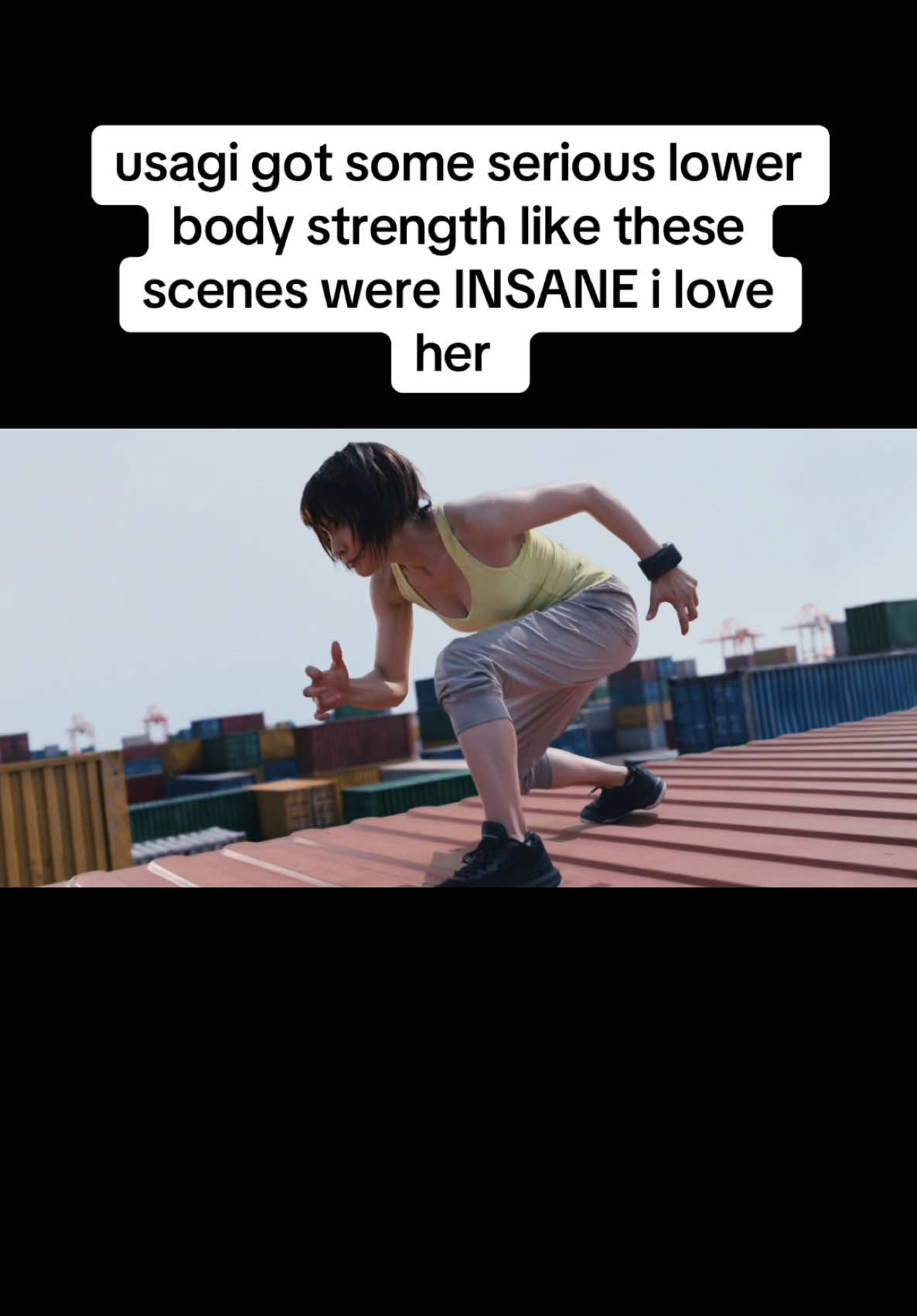 like she was running so long in the tunnel then she had the strength to FLING herself off the ground like omg #usagi #taotsuchiya #aliceinborderland #yuzuhausagi #fyp #foryoupage #xyzbca ‼️FAKE EVERYTHING, ITS A TV SHOW‼️