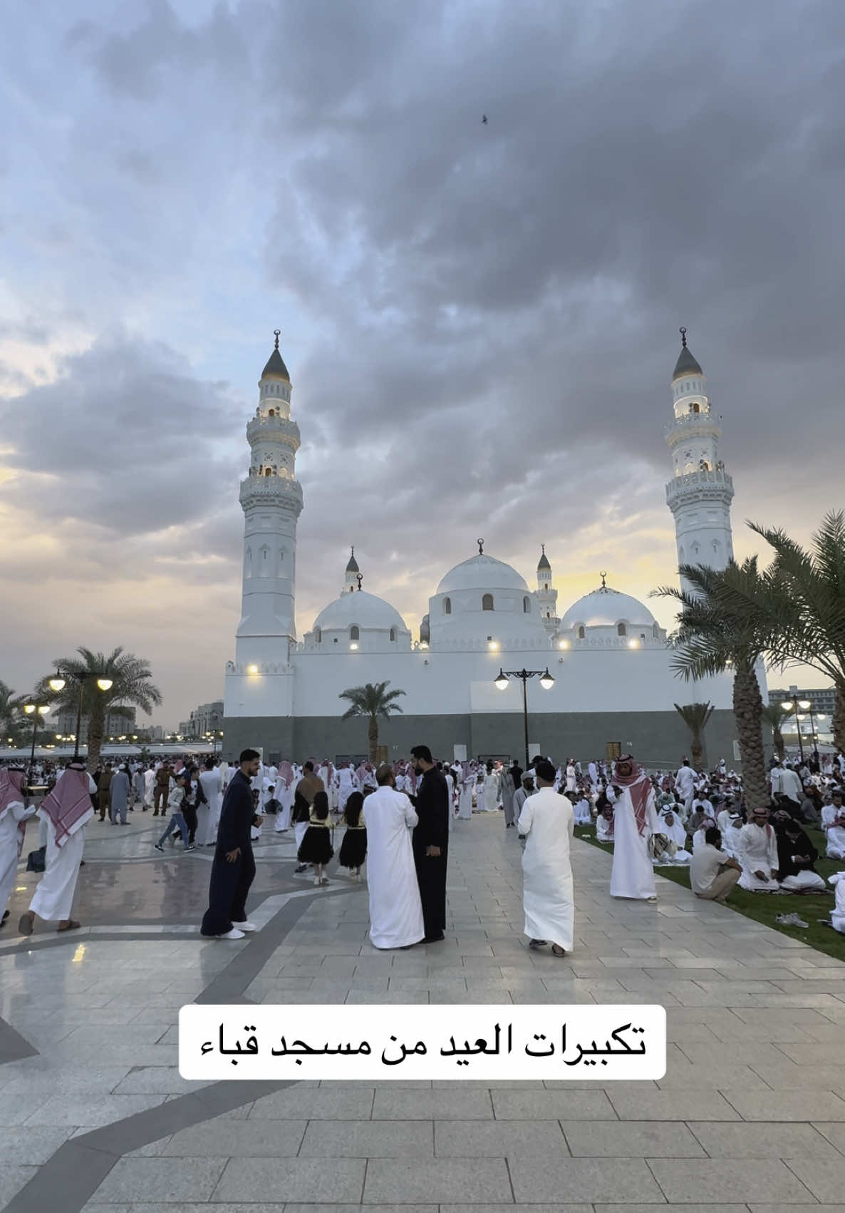 تكبيرات العيد من مسجد قباء #صلاة_العيد #مسجد_قباء #المدينة_المنورة #المدينة #ترند 
