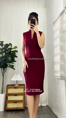 casual bodycon dress >>> #bodycon #casualdress #officedress #corporatedress #reddress #bodycondress #dress #casualoutfits || @FD CLOTHING 
