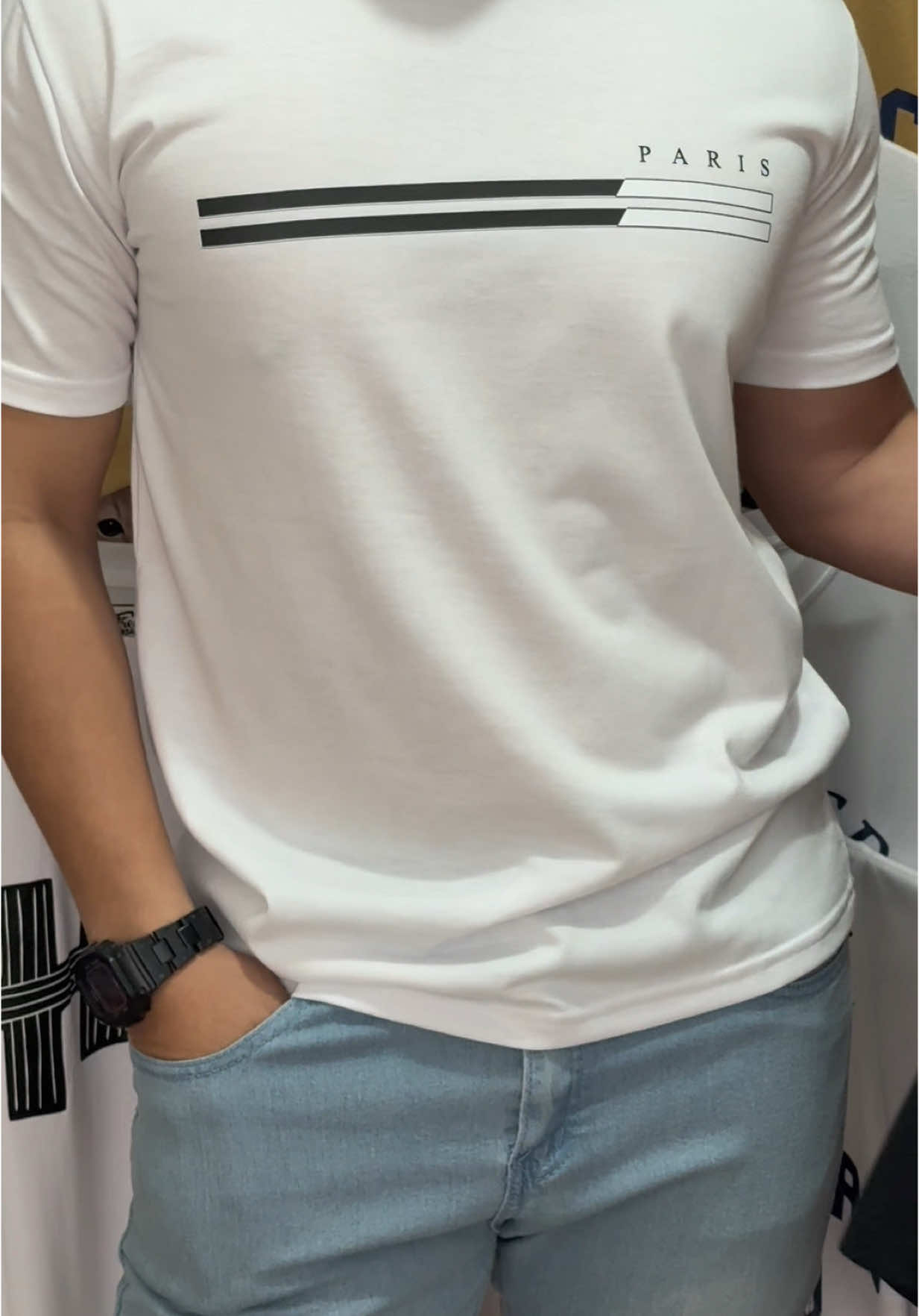 New design “PARIS” sobrang ganda niya.  #casual #tshirt #shirts #outfit #slimfit #printedtshirts #tshirts #stylish #paris #casualtshirt 