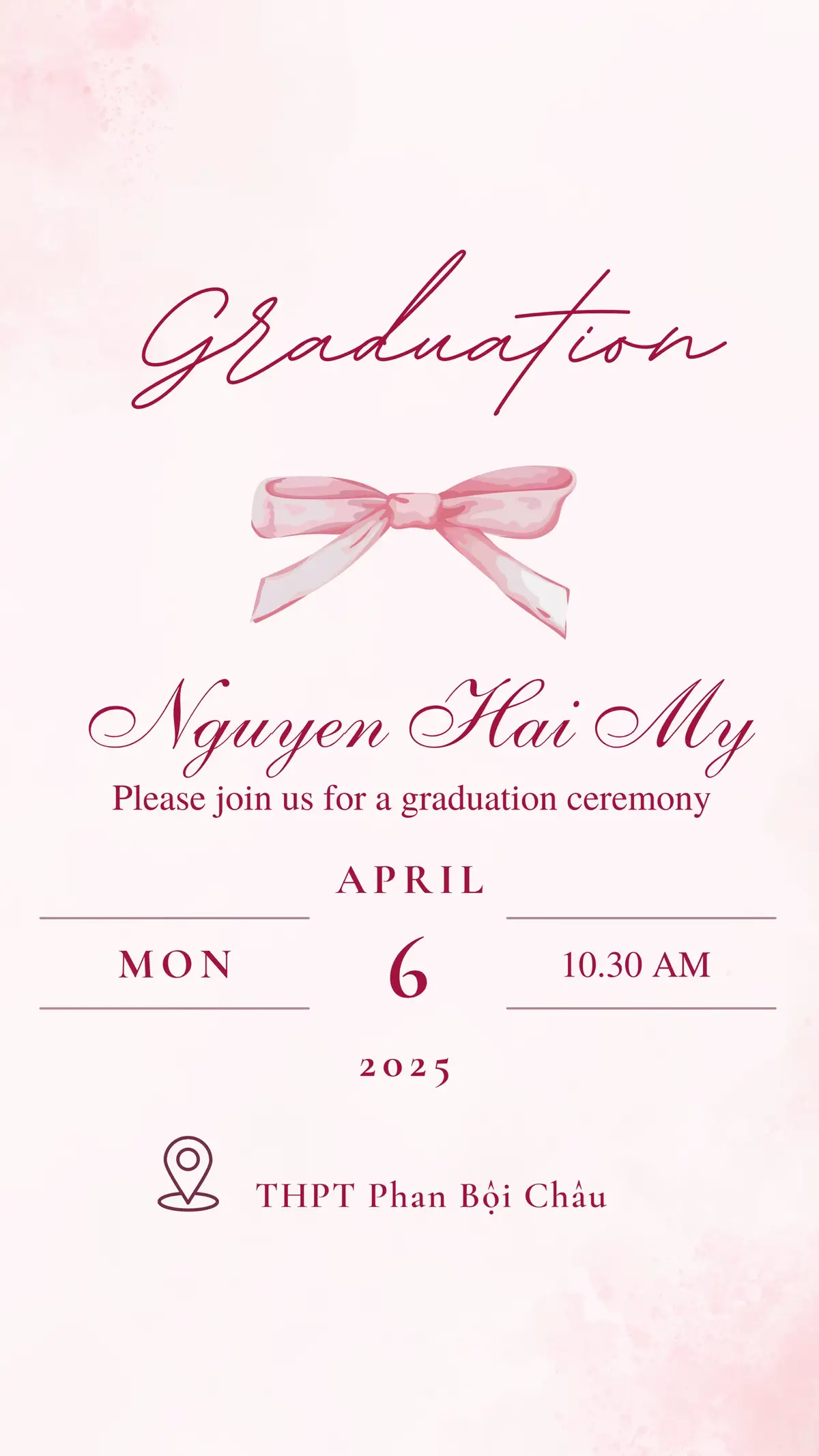 Mẫu thiệp mời chụp kỉ yếu 🩷🎓 #thiepmoikiyeu #kiyeucuoicap #chupanhkiyeu #viral