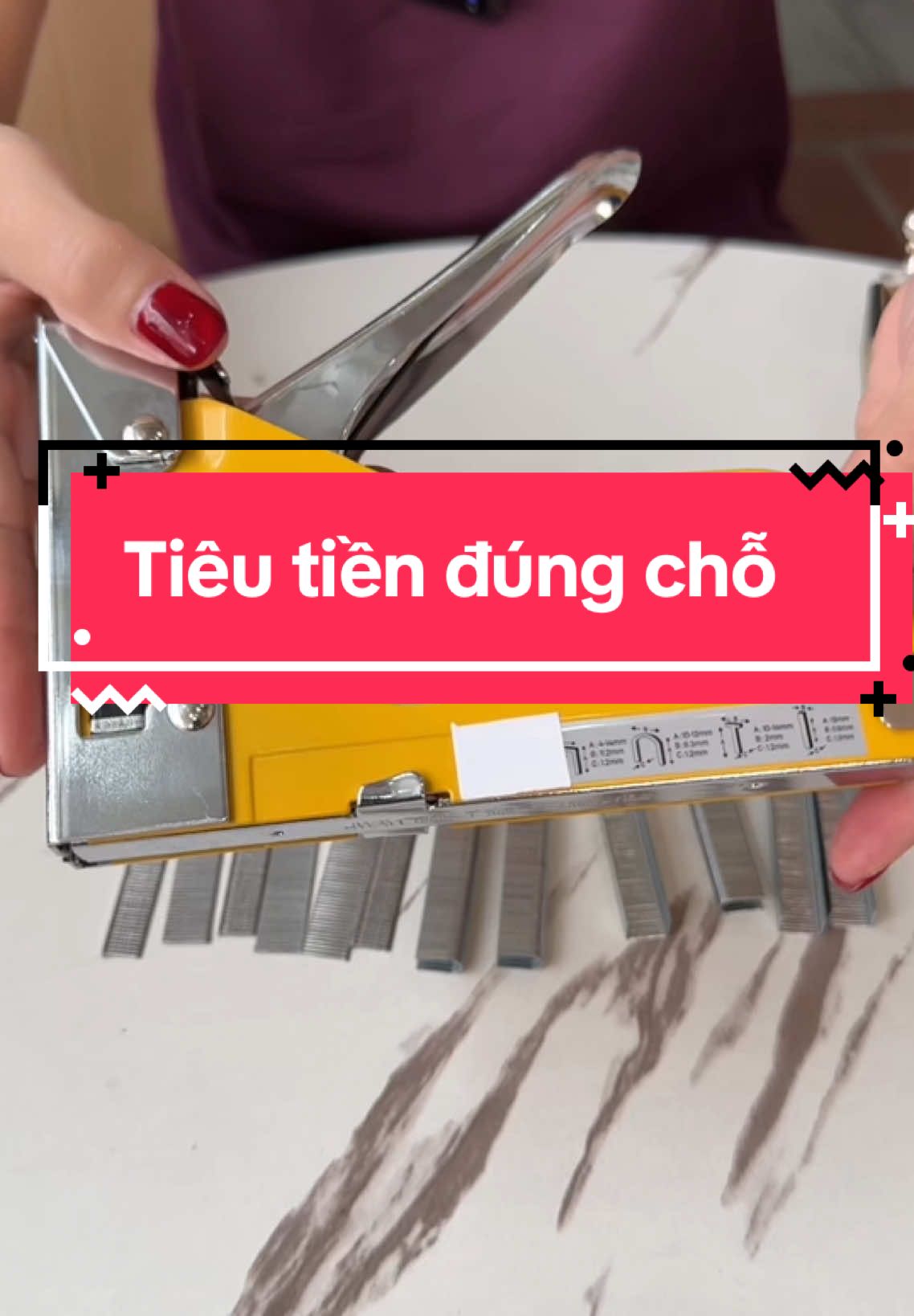 Máy bắn ghim cầm tay đa năng tiện lợi cực kỳ #emtuyentaphoa2 #maybanghim #maybanghimcamtay 