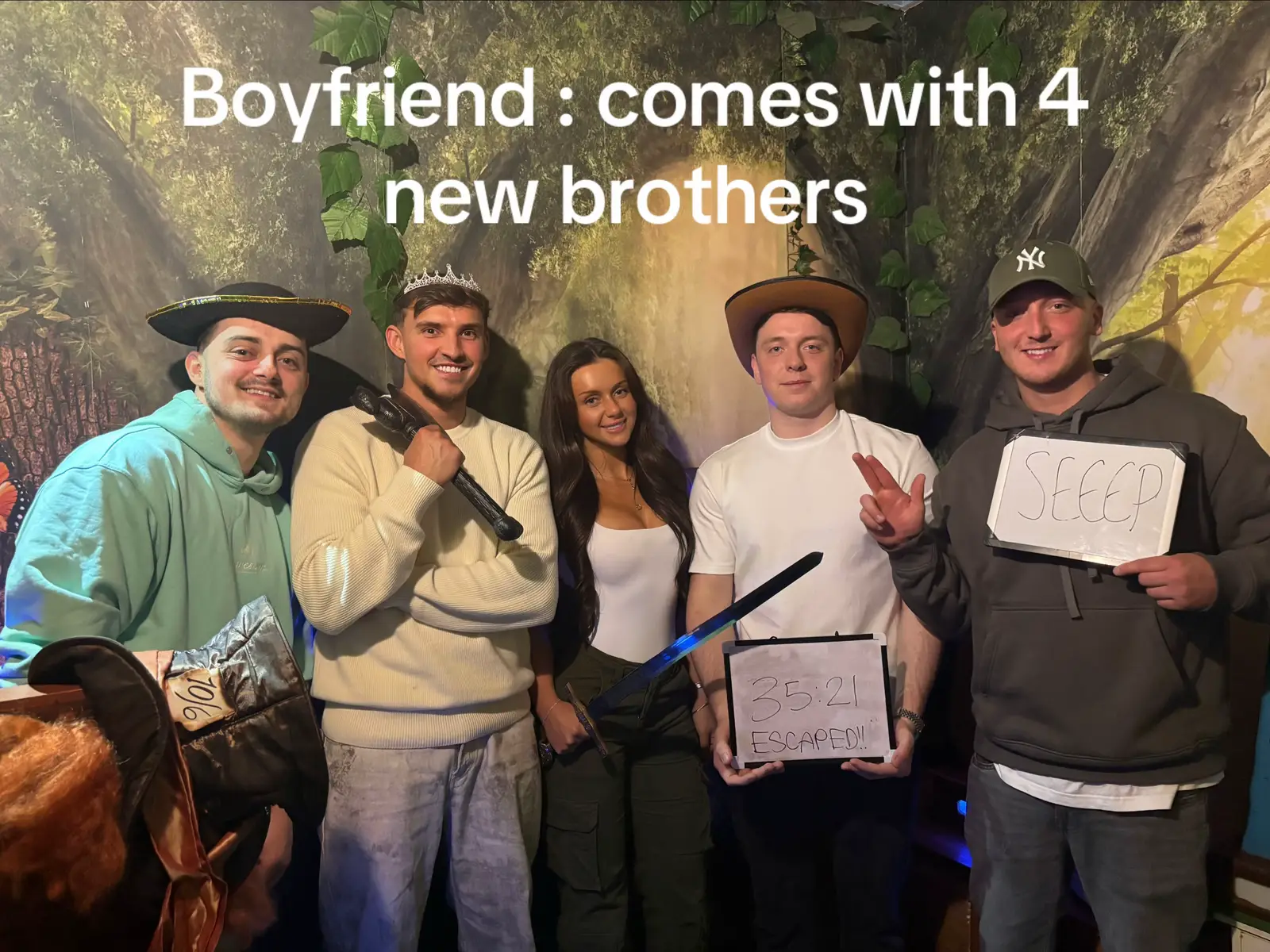 Not only have a boyfriend but 4 brothers & 4 body guards 😂😂😂😂 #fyp #