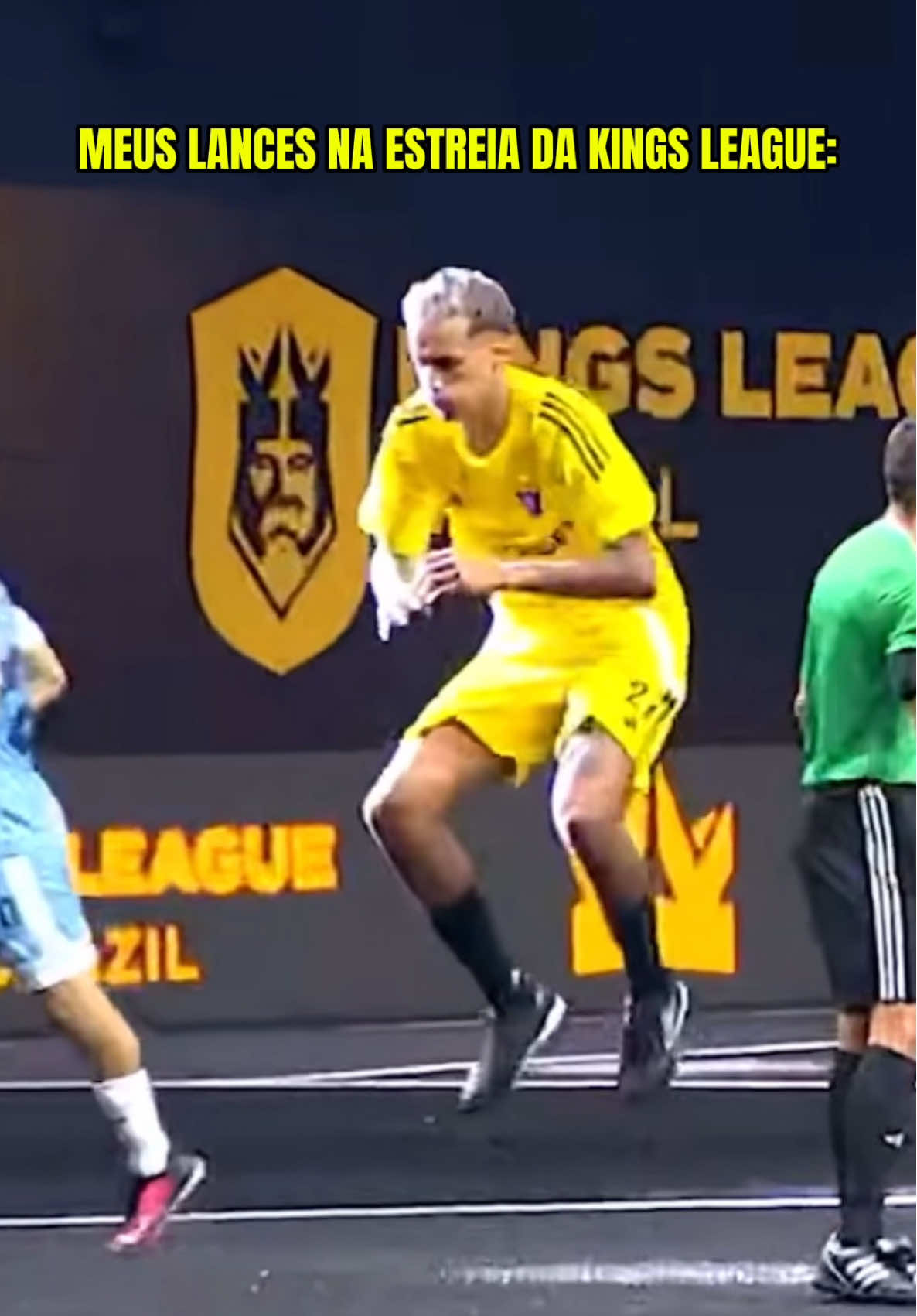Minha estreia na Kings league🤩 #foryou #viral #futebol #tiktokesportes 