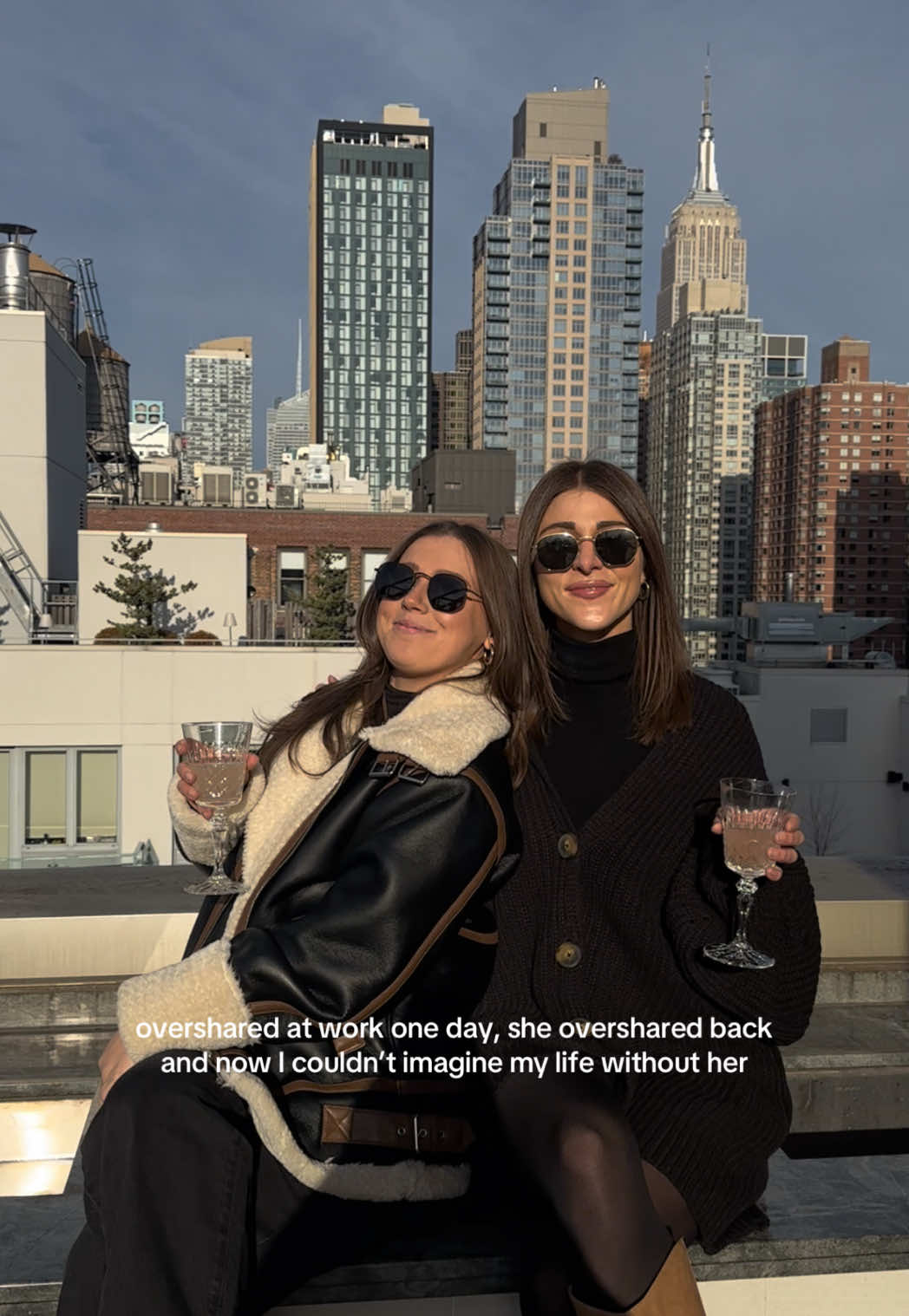 7 years later & inseparable ever since #oversharing #workbestie #workwife #BestFriends #soulsister #bestbuds #roomies #roommates #nyclife 