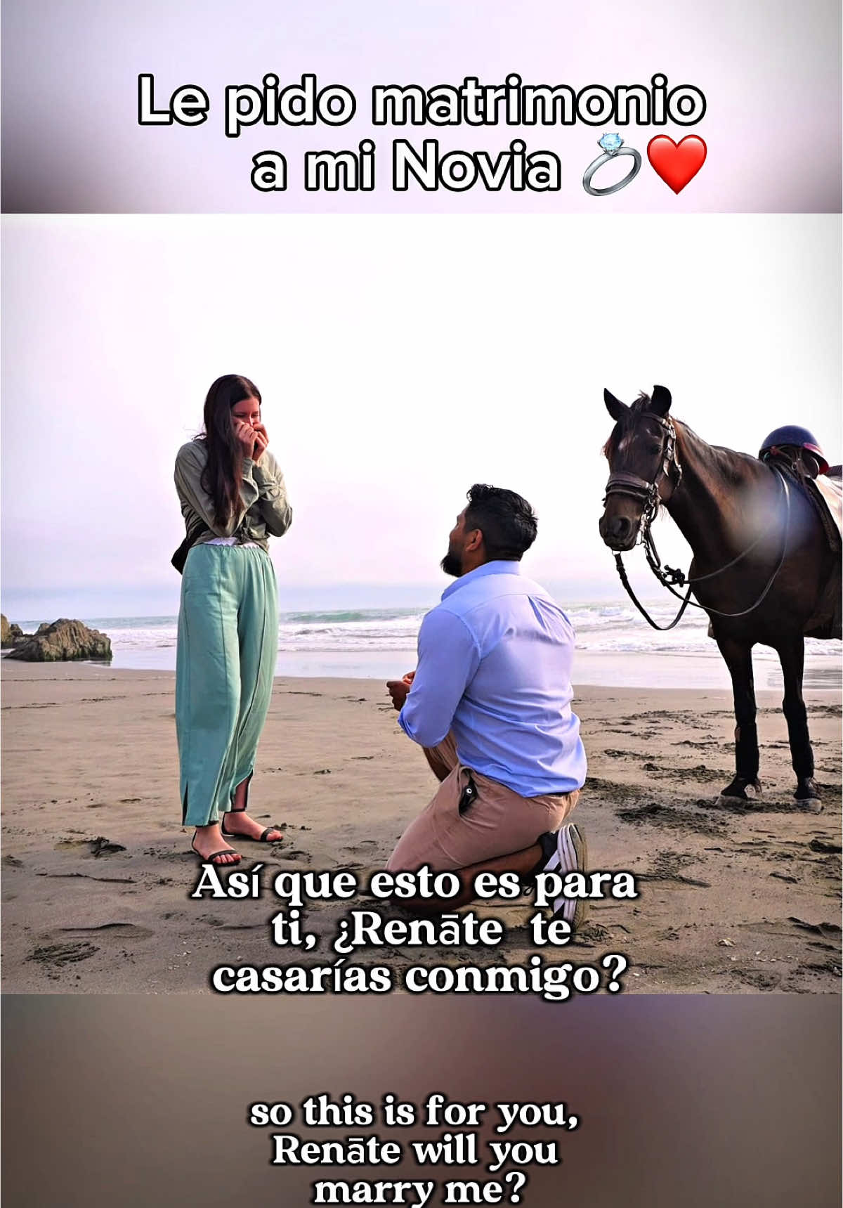 Honestamente no sé por donde empezar, quizás con la verdad, no soy un fiel creyente del amor pienso que es algo que no existe y sí, es algo que hubiese dicho 3 años atrás, antes de conocer a Renāte, la mujer con la que me voy a casar y con quiero compartir el resto de mis días. Sé que muchos piensan que es hermosa y lo es, pero su belleza es a su vez directamente proporcional a su esencia como persona, ella es genuinamente buena, con frecuencia me pongo a pensar en lo afortunado que soy al haberla encontrado, ella es todo y más de lo cualquiera podría desear, me hace querer ser cada día un mejor hombre y espero hacerla lo más feliz que se pueda, he querido compartir esto porque si de algo sirve decirlo, estaba equivocado sobre el amor, si algo puede hacerme más feliz de lo que soy ahora, definitivamente es el hecho de que pronto podré tener como esposa a una gran mujer como lo es ella @renaacin 💍❤️