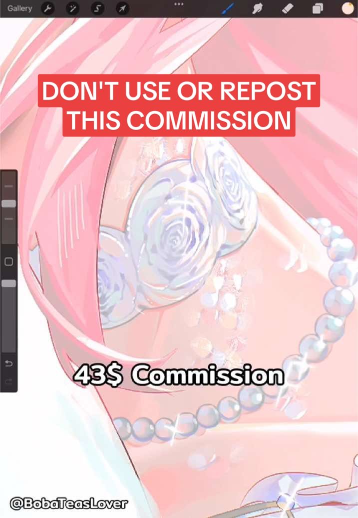 Pls ignore my shaky hand, guys. #illustration #digitalart #anime #art #fyp #tiktok #commission #angel #pink #dragon  