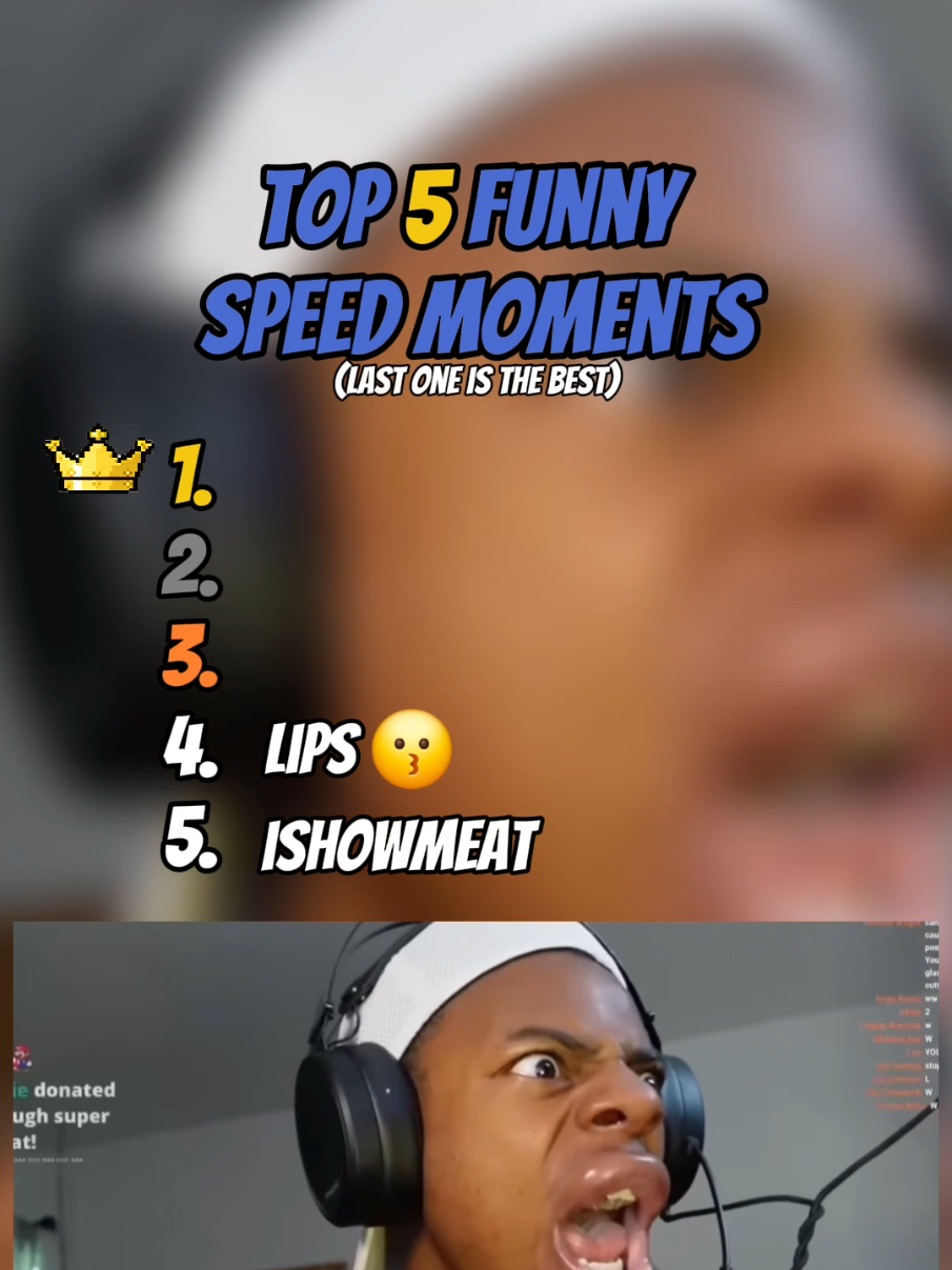 Top 5 funny Ishowspeed moments #top5 #ranking #bestof #speed #speedfunnymoments 