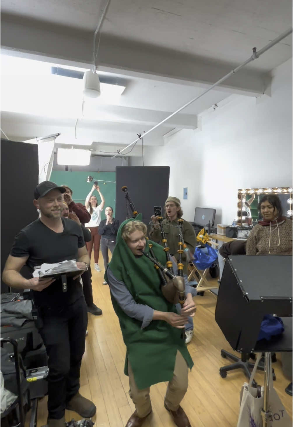 Is a production set your pipe dream? Enter for your chance to win your Make It Legit Kit including a small business commercial at the link in my bio.    http://www.makeitlegitcontest.com/  Episode:128 piping in public @H&R Block #hrbpartner 