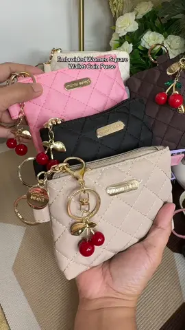 Embroided Women Square Wallet Coin Purse #studentwallet #coinpursewallet #walletforwomen #coinpurse #coinpurseforwomen 
