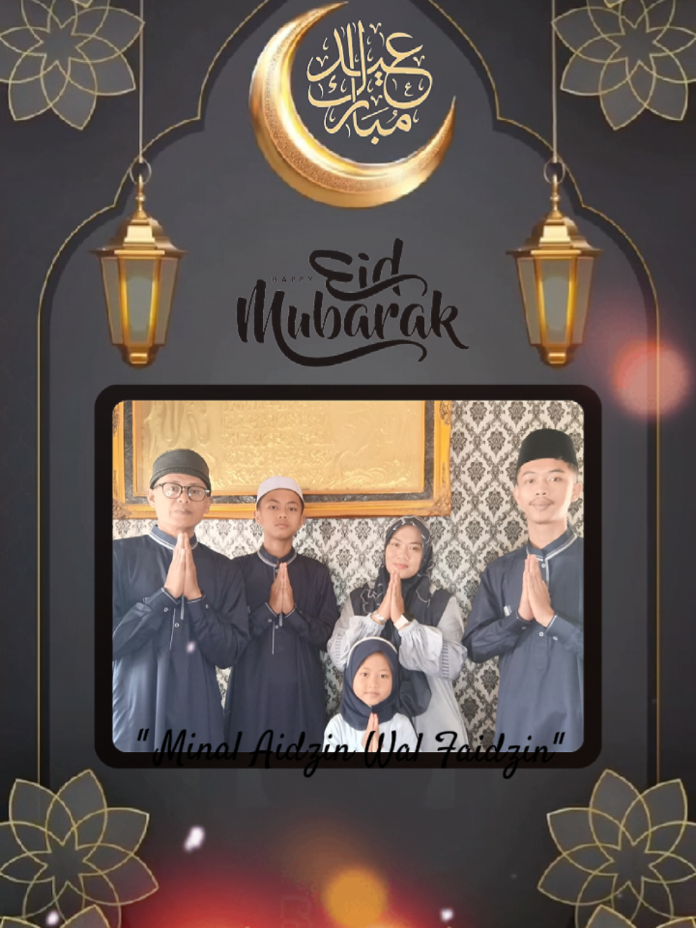kami sekeluarga mengucapkan MINAL AIDZIN WAL FAIDZIN mohon maaf lahir dan batin #keluargabahagia #lebaran 