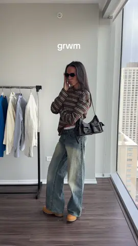 Stripes for spring #springfashion #StreetStyle #baggyjeans #tomboyfemme 