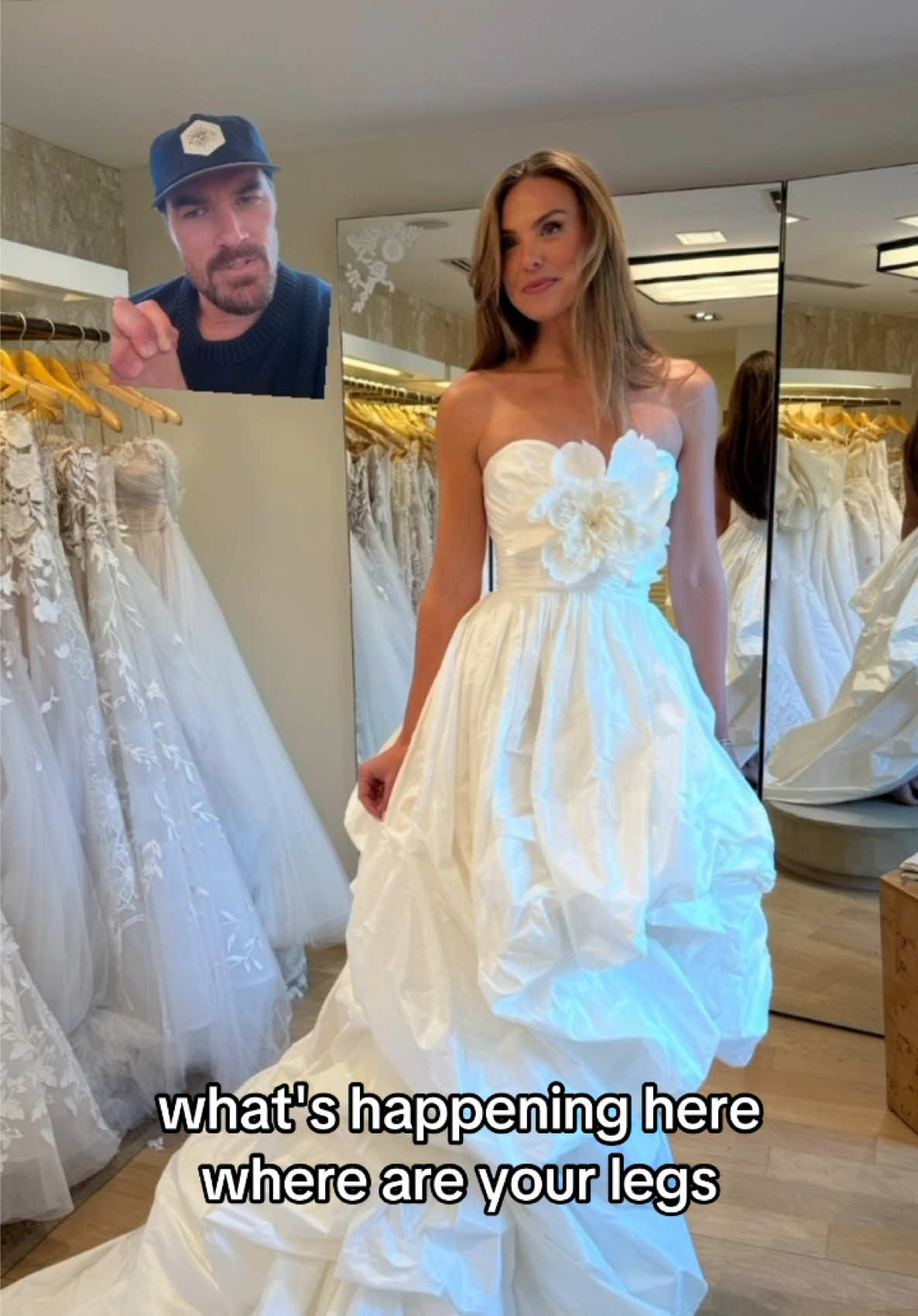 Part 3: My fiancé ranks the dresses I didn’t pick! Final verdict is that he’s got great taste and I can’t wait for him to see the real one 🥹👰‍♀️ #weddingdress #weddingdressshopping #weddingdresses #fiance 