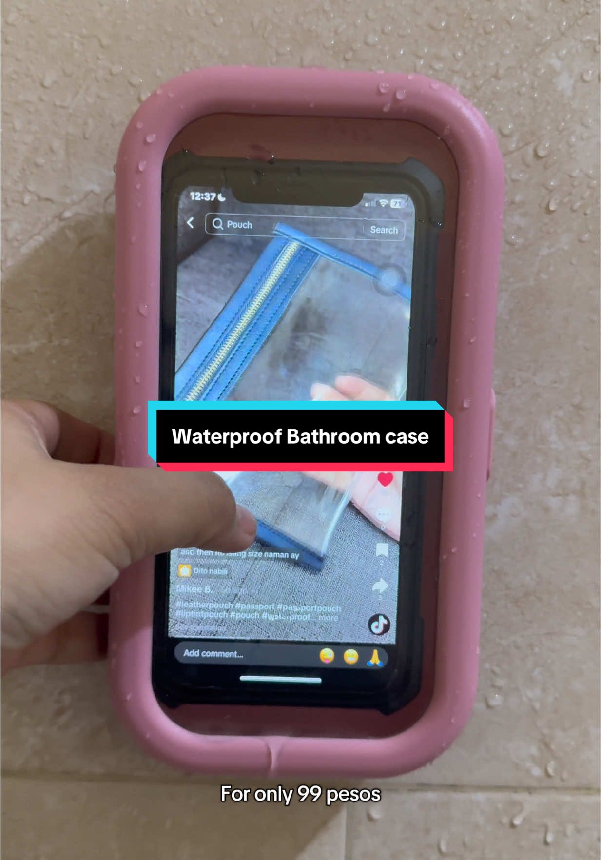 #showerphoneholder    #waterproofbathroomcase #waterproofcase #bathroomwaterproofphonecase #affordable #fypシ゚ 