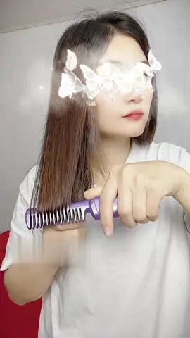 2in1 Wireless Hair StraightenerComb Mini Portable Straightener HairBrush USB Charging Travel#hair #goodthing 