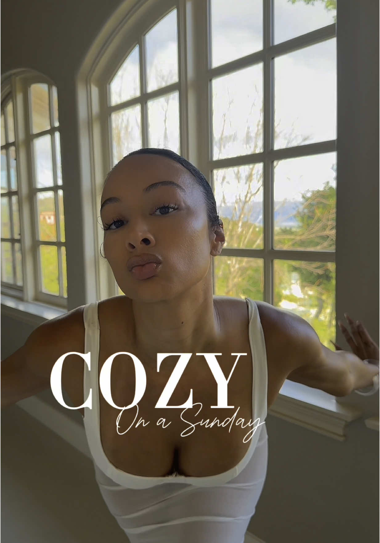 A cozy Sunday w/ @Fashion Nova #sunday #cozyathome #cleangirlaesthetic #bun #springoutfits 