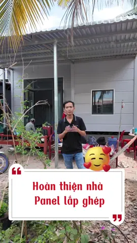 Hoàn thiện nhà panel lắp ghép tại Châu Đốc An Giang #vattuminhanh #nhalapghep #nhalapgheptampanel #nhapanel #nhadep #angiang 