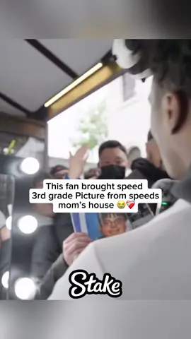 This fan brought speed  3rd grade Picture from speeds  mom’s house 😭❤️‍🩹#fyp #ishowspeed #viral 