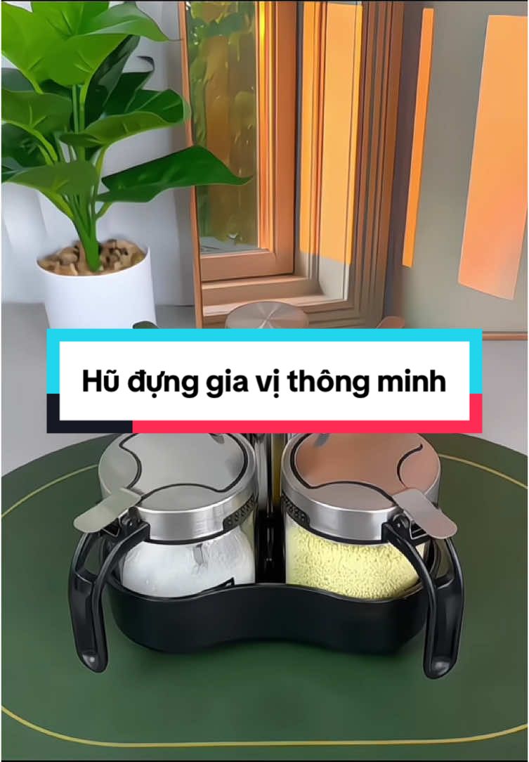 Hũ đựng gia vị thông minh #giadung #giadungthongminh #giadungtienich #hudunggiavi #hopdunggiavi #lodunggiavi 