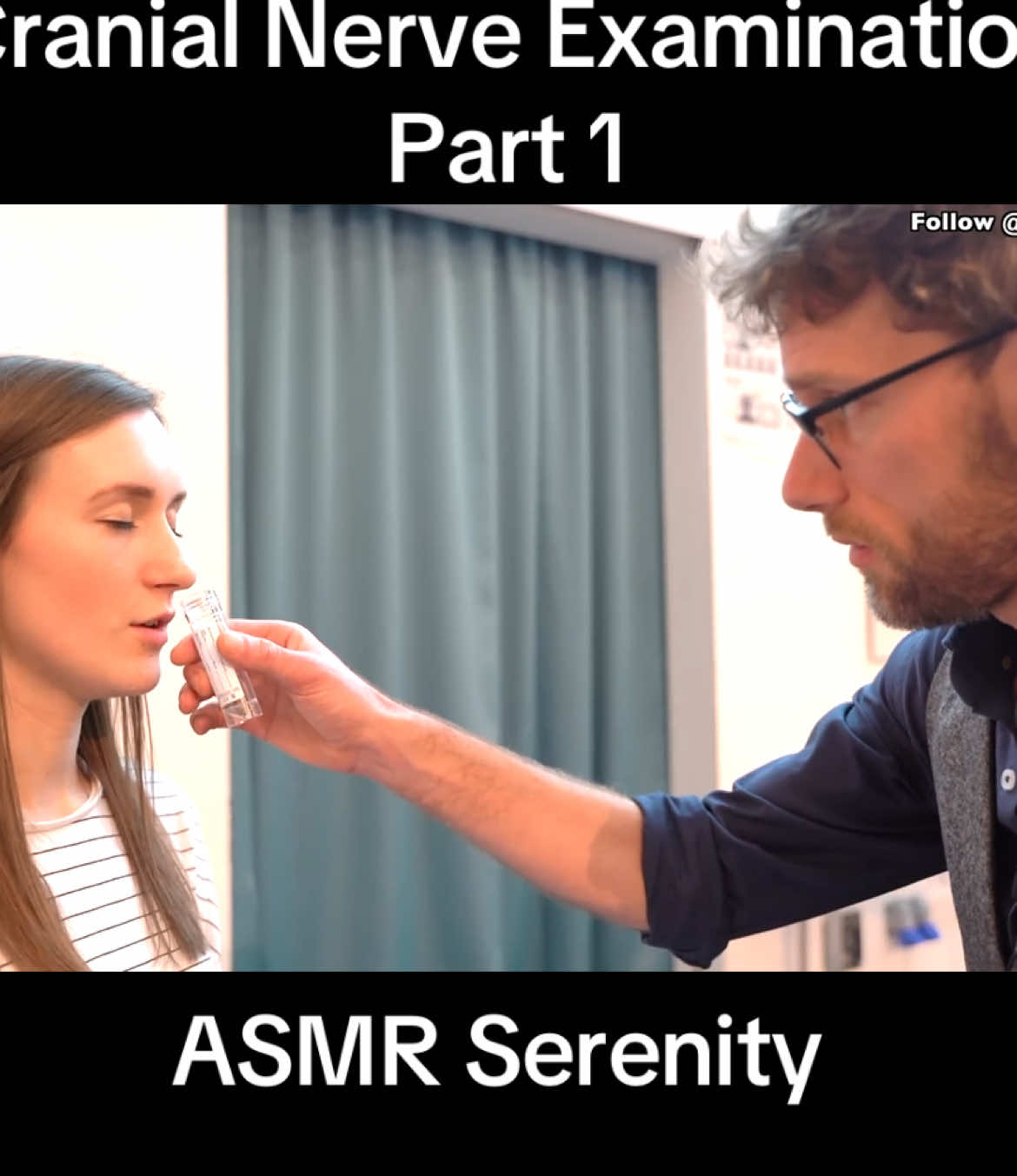 Nose Test #unintentionalasmr #asmr #cranialnerveexam #nerves #doctor #examination #treatment #doc #doctorsoftiktok #calm #relaxing #interestingvideos #nose #smell #senseofsmell #polite 