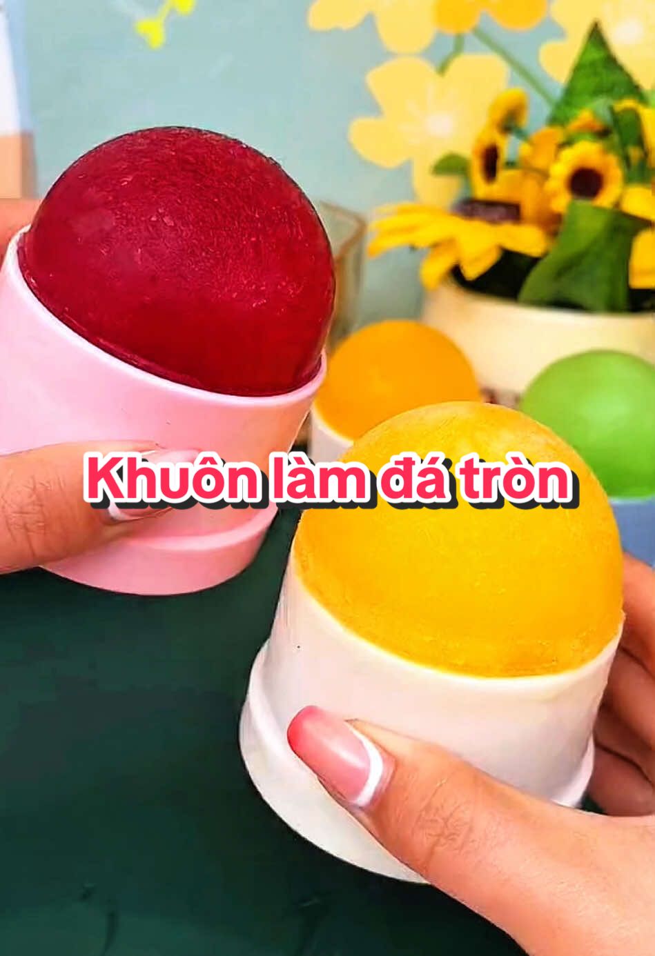 Khuôn làm đá hình tròn lớn #khuonlamda #khuonlamdasilicon #khuonlamdahinhtron #khuonlamdavientron #giadungtienich 