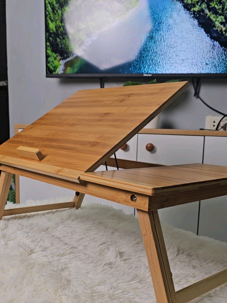 Laptop Desk sa Murang Halaga! Worth It Ba?  #LaptopDesk #DeskReview #BudgetFinds #AffordableDesk #FoldableTable #BambooDesk #HomeOfficeEssentials