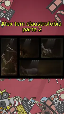 Alex tem claustrofobia parte 2 #desenhoanimado #madagascar #desenhos #desenho #desenhosanimados 