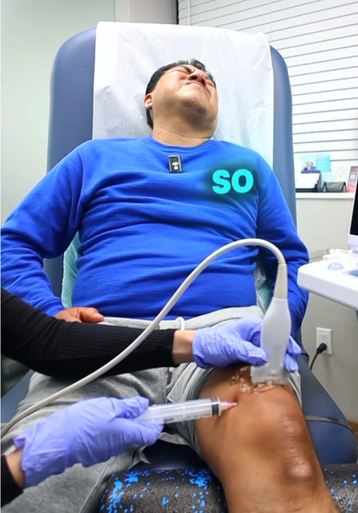 How to alleviate knee pain? When knee pain and swelling become too much, aspiration can help relieve pressure. In some cases, the joint fluid becomes thick, making the procedure more challenging. After aspirating as much as possible, a steroid injection can help reduce inflammation and provide longer-lasting relief. If knee pain is slowing you down, there are treatment options to help! #kneepain #painrelief #painmanagement 