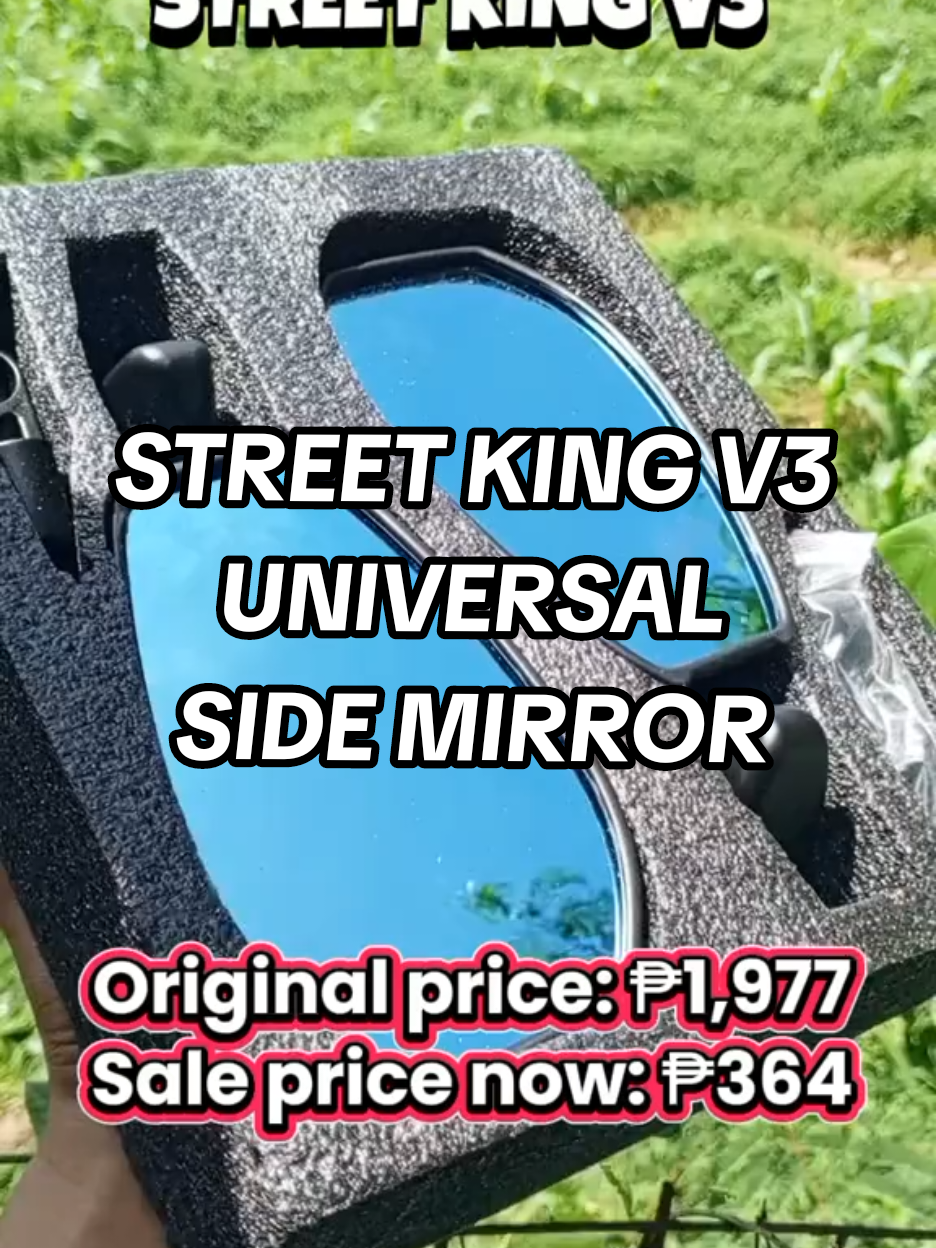 STREET KING V3 UNIVERSAL SIDE MIRROR #streetkingsidemirror #streetking #universalsidemirror #sidemirror #motoraccessories #motorcycle #mirror 