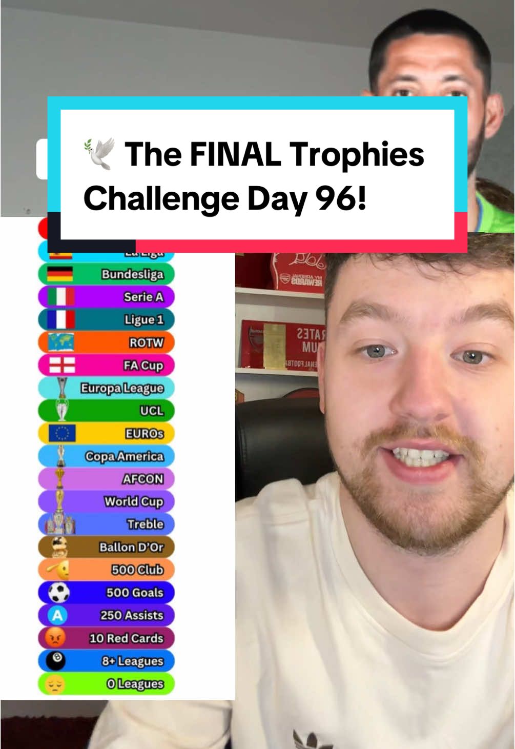 🕊️ The FINAL Trophies Challenge Day 96! #fyp #footballchallenge #footballtrivia #higherorlower #PremierLeague #laliga #bundesliga #seriea #ligue1 #MLS #eredvisie #worldcup #ucl #afcon #euro #ballondor #rorytalksfootball 